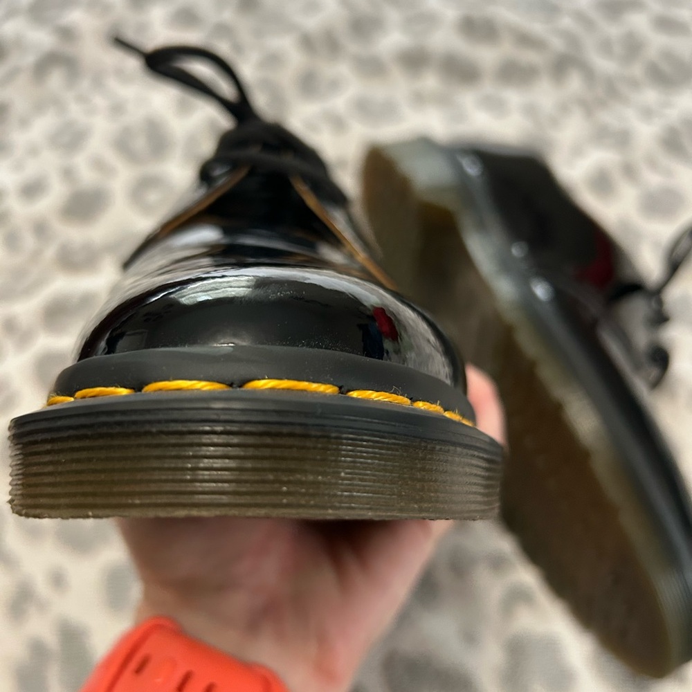Dr. Martens Black Patent Oxford Shoes with Glossy Finish - Picture 6 of 10